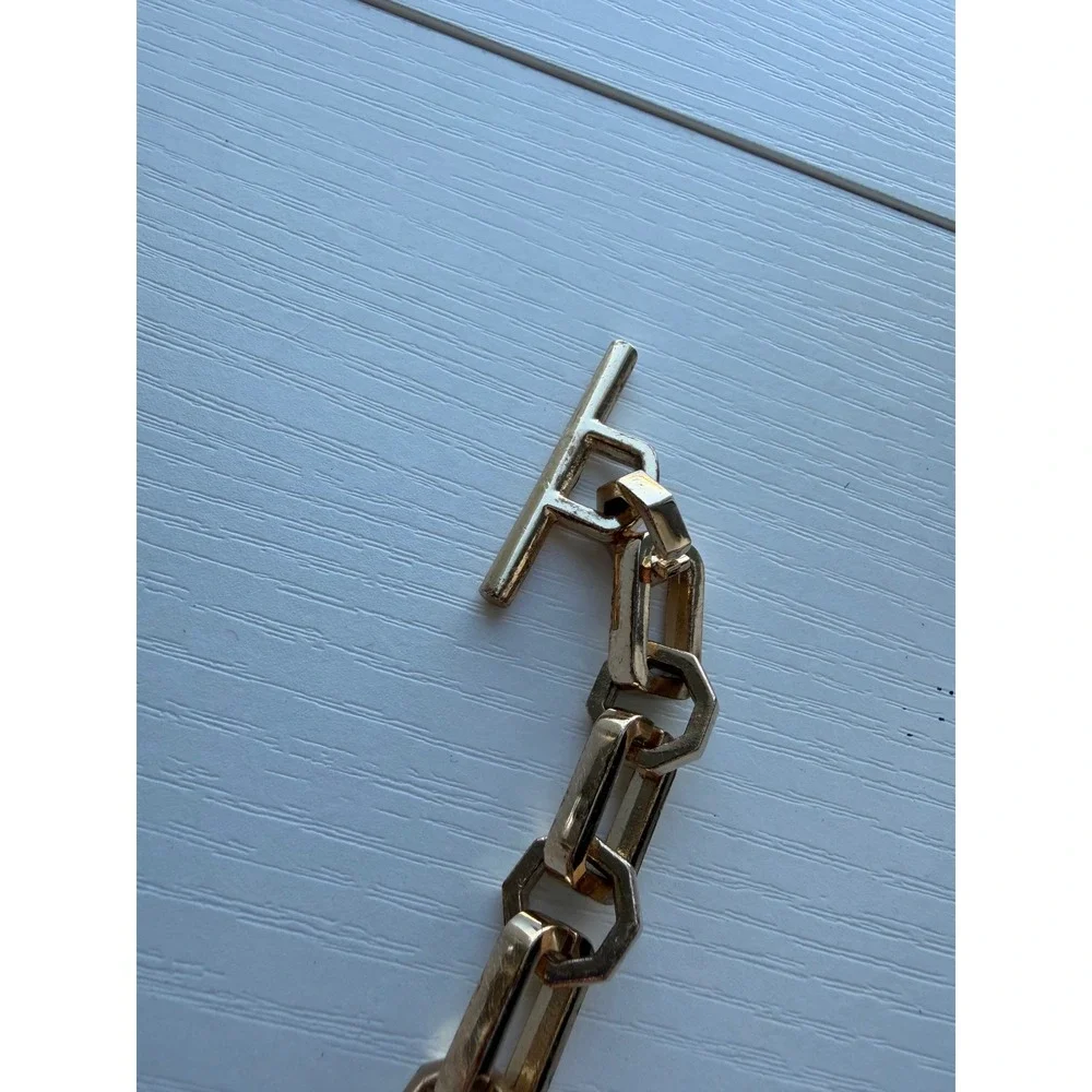 Louis Vuitton Wide Resin Logo Belt‎ Size 85 Made in France
